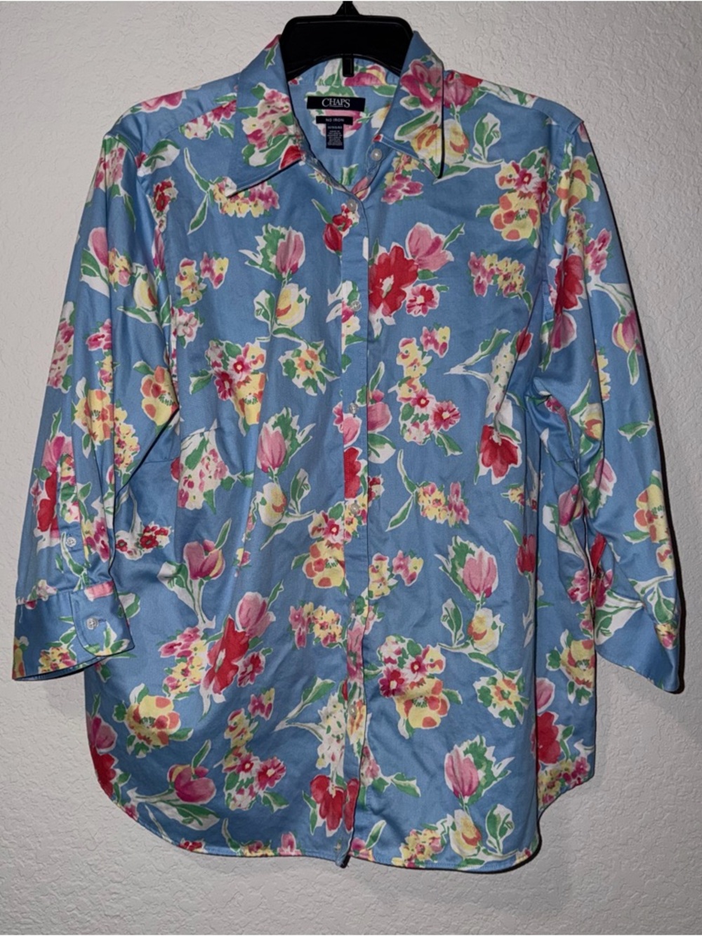 Chaps Floral Button-Down Shirt